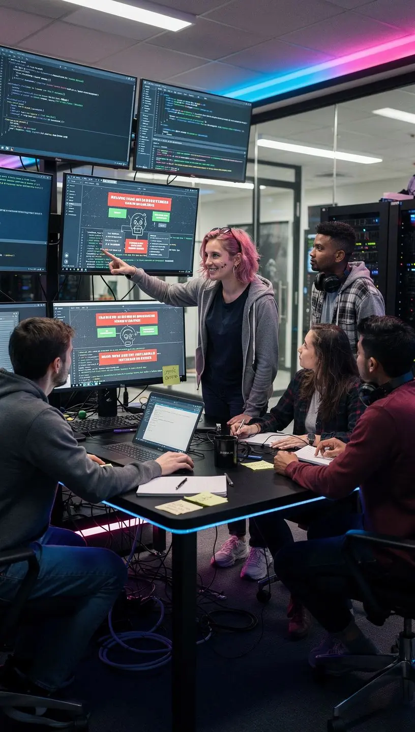 Screenshot einer interaktiven Lernplattform für Cybersecurity-Studierende.